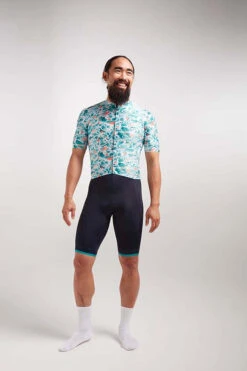 Sakura Green Essentials TEAM LTD Men's Jersey -Velo Velo Cycle Cheap Store 21.04.29 BSC LTDJAPAN TEAL JERSEY MALE 0005