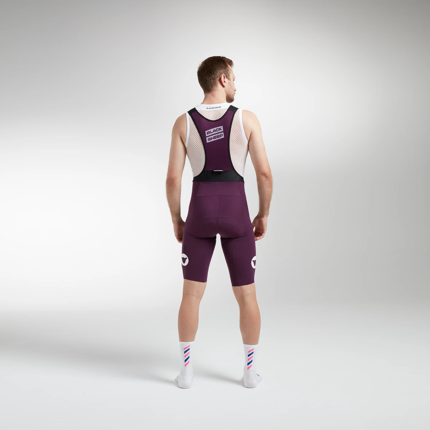 Italian Plum RACING Seamless Men's Bib And Brace - Image 4