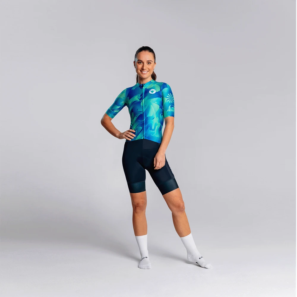 Women's Essentials TEAM Jersey - Teal Swirl