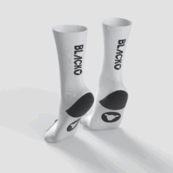 Essentials Crew Socks - White With Black Logo