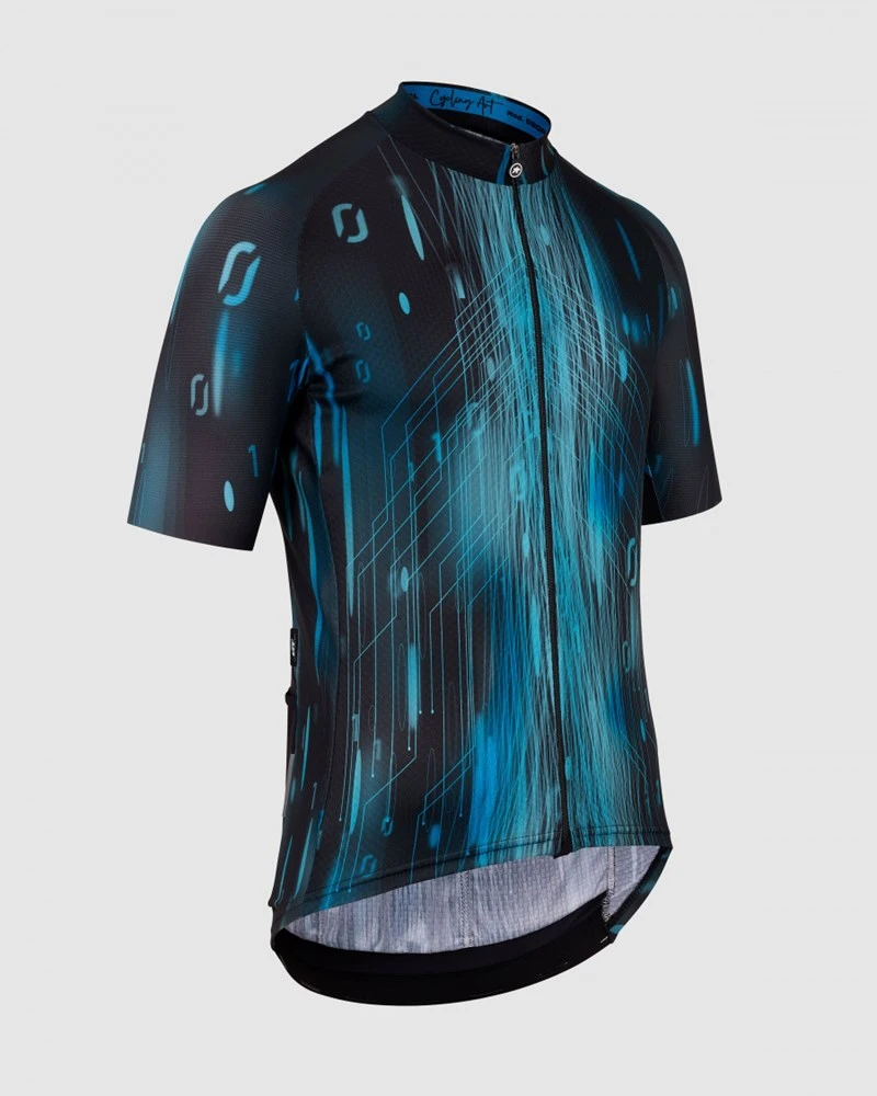 Assos Cyber Blue Drop Head MILLE GT Men's Jersey C2 - Image 3
