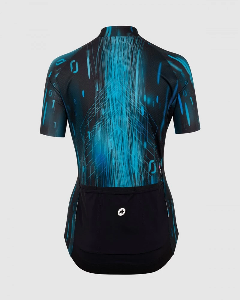 Assos Cyber Blue Drop Head UMA GT Women's Jersey C2 - Image 2