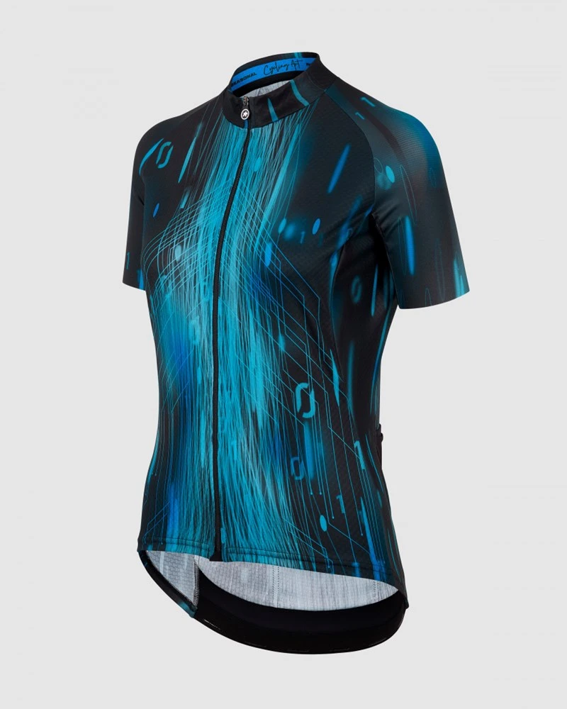 Assos Cyber Blue Drop Head UMA GT Women's Jersey C2 - Image 3