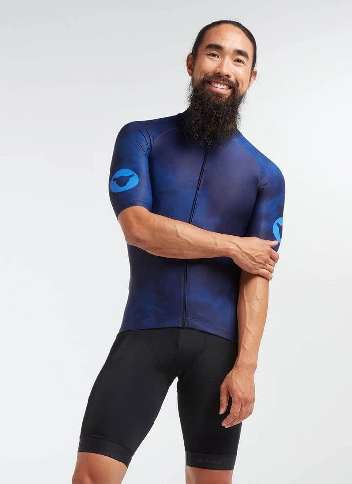 Blue/Navy Acid Essentials TOUR Men's Jersey - Image 3