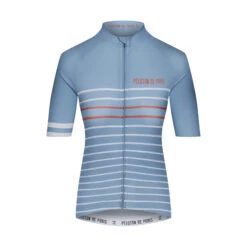 Blue Stone Cantaloupe Classic Stripe Domestique Women's Jersey
