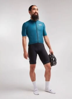 Teal Slash Aero Racing Men's Jersey
