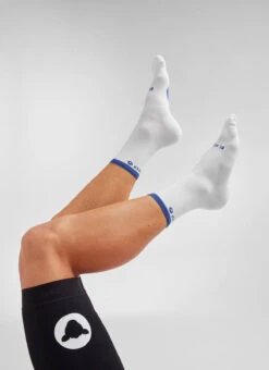 Blue Stripe Perfect Crew Socks