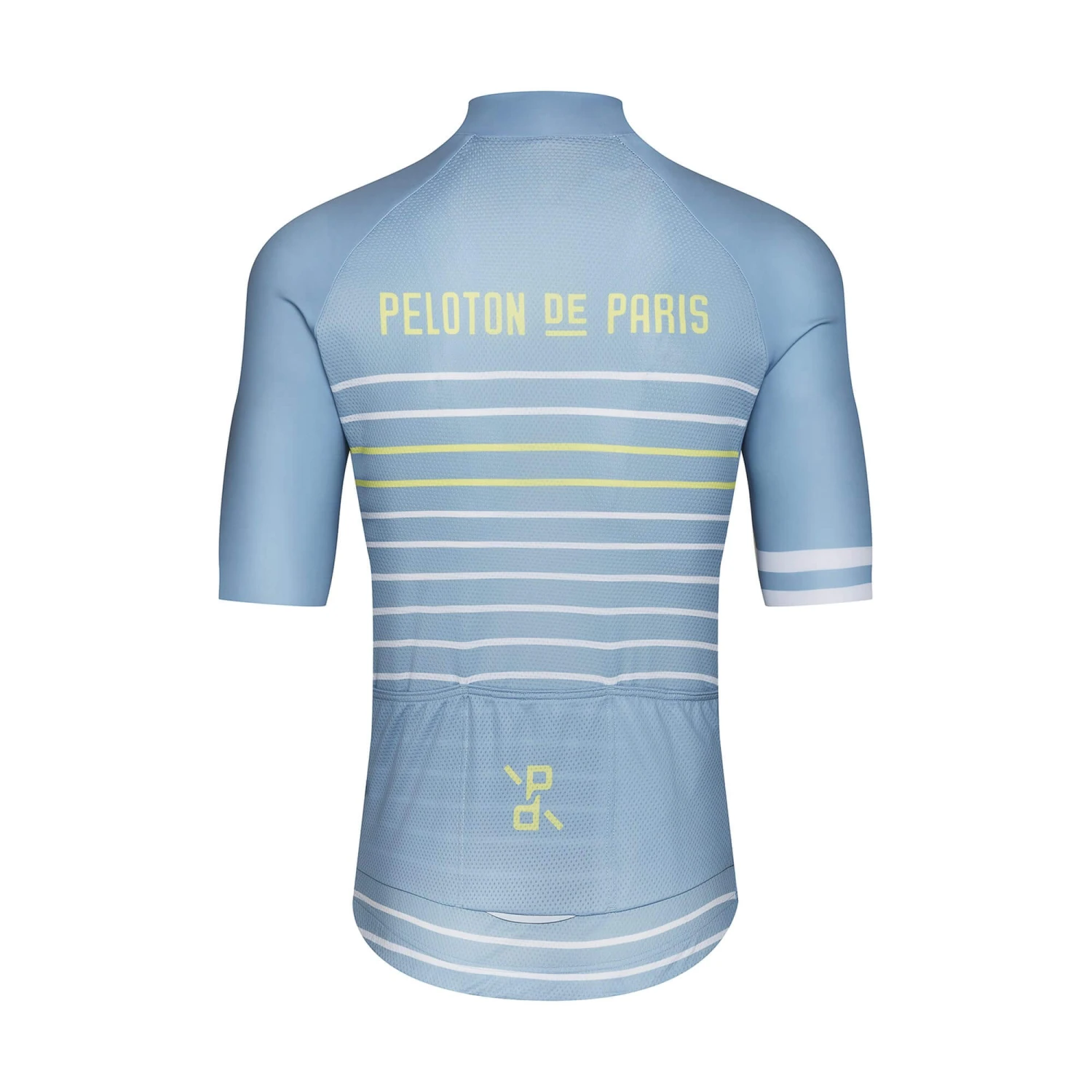 Blue Stone Pineapple Classic Stripe Domestique Men's Jersey - Image 2