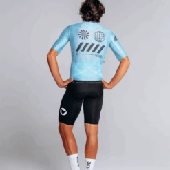 Men's Racing Aero 2.0 Jersey - Future Project Crystal -Velo Velo Cycle Cheap Store ManBlu2
