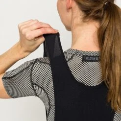 Black Domestique Women's Bib -Velo Velo Cycle Cheap Store PelotonDeParis Domestique Black Women CyclingBib Detail1 VeloVeloSingapore