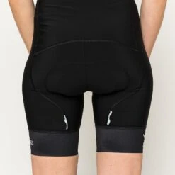 Black Domestique Women's Bib -Velo Velo Cycle Cheap Store PelotonDeParis Domestique Black Women CyclingBib Detail2 VeloVeloSingapore