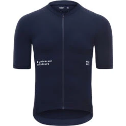 Navy Blue Mono Short Sleeve Men's Jersey