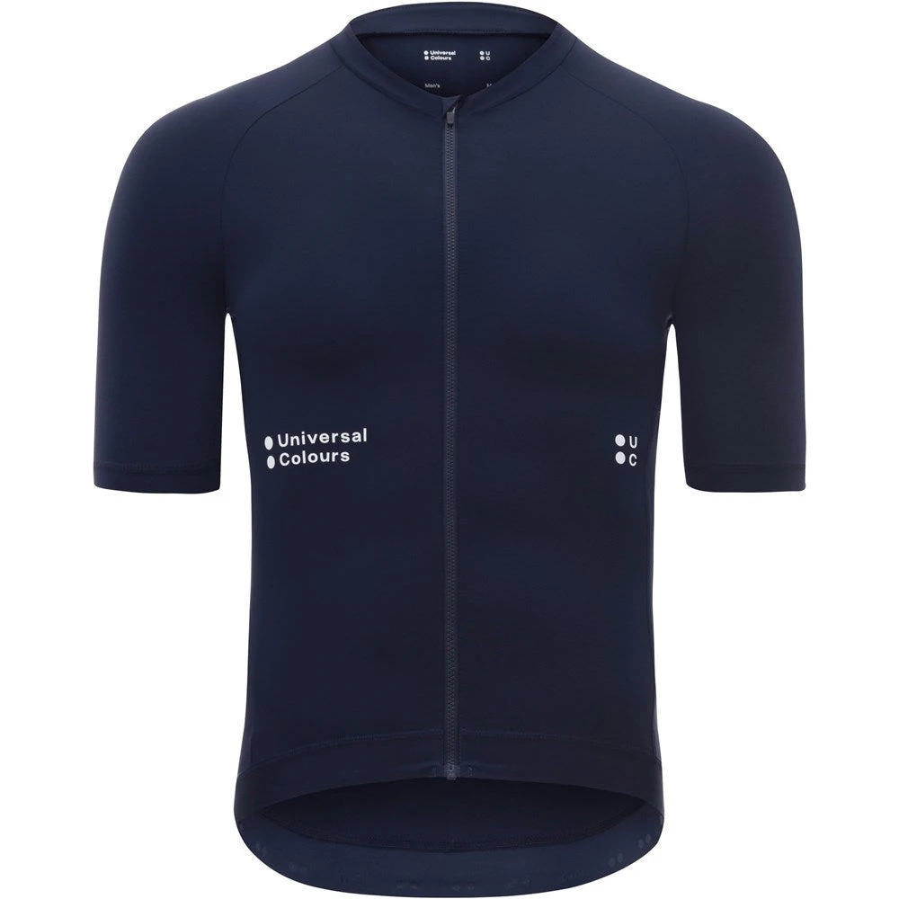 Navy Blue Mono Short Sleeve Men's Jersey