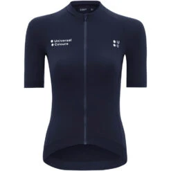 Navy Blue Mono Short Sleeve Women's Jersey