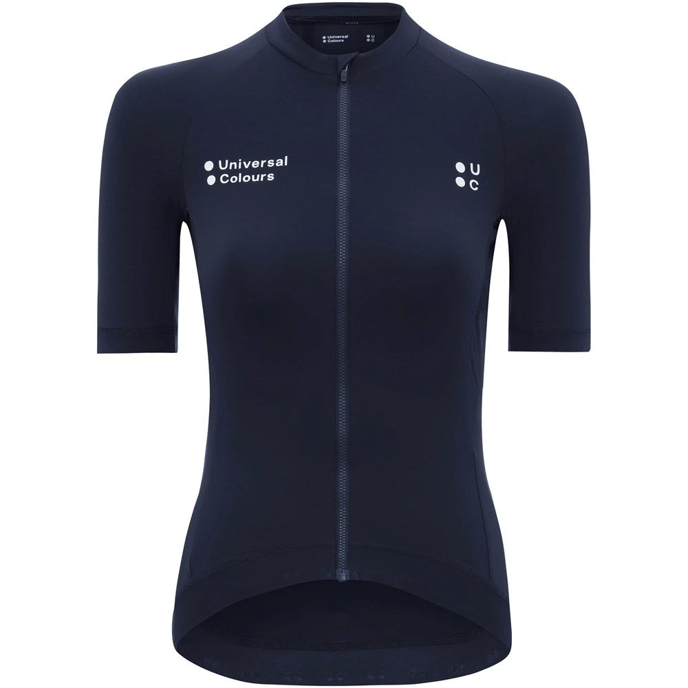 Navy Blue Mono Short Sleeve Women's Jersey