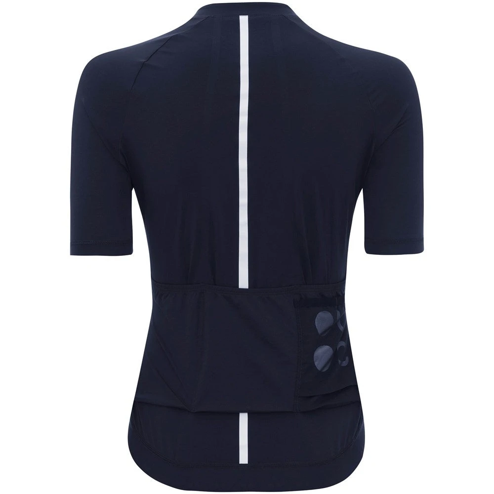 Navy Blue Mono Short Sleeve Women's Jersey - Image 2