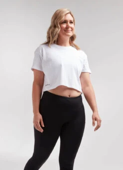 White Women's Crop Tee 8 White Women's Crop Tee -Velo Velo Cycle Cheap Store W Side 20.09.03 BSC WMN WHITE CROP 0016