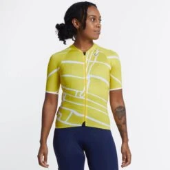 Gold Yellow Block Print SE Women's Jersey