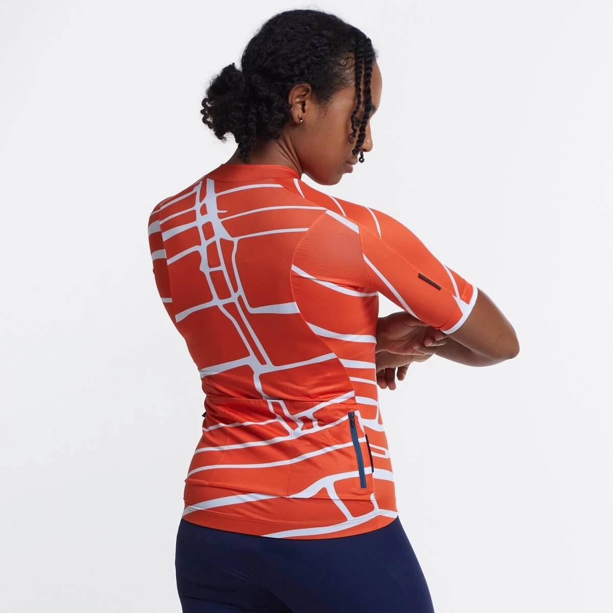 Fire Red Block Print SE Women's Jersey - Image 2