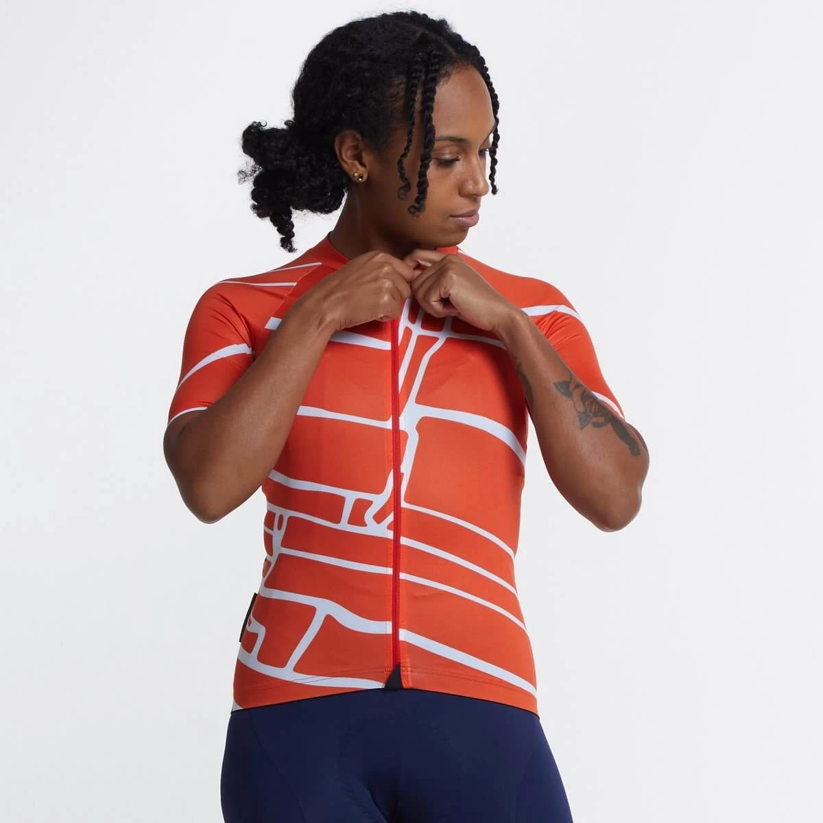 Fire Red Block Print SE Women's Jersey