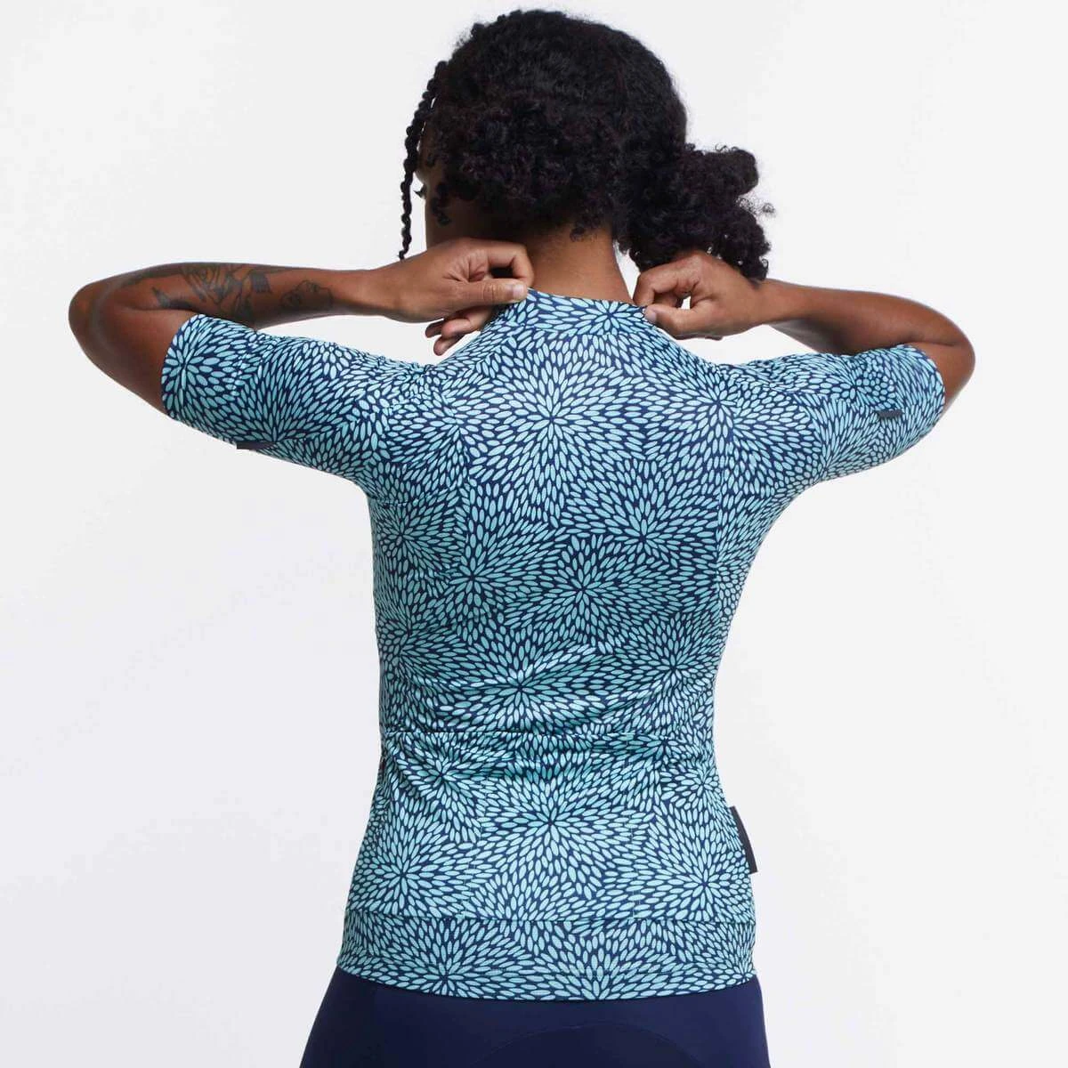 Navy Mint Flora Ultralight Women's Jersey - Image 2