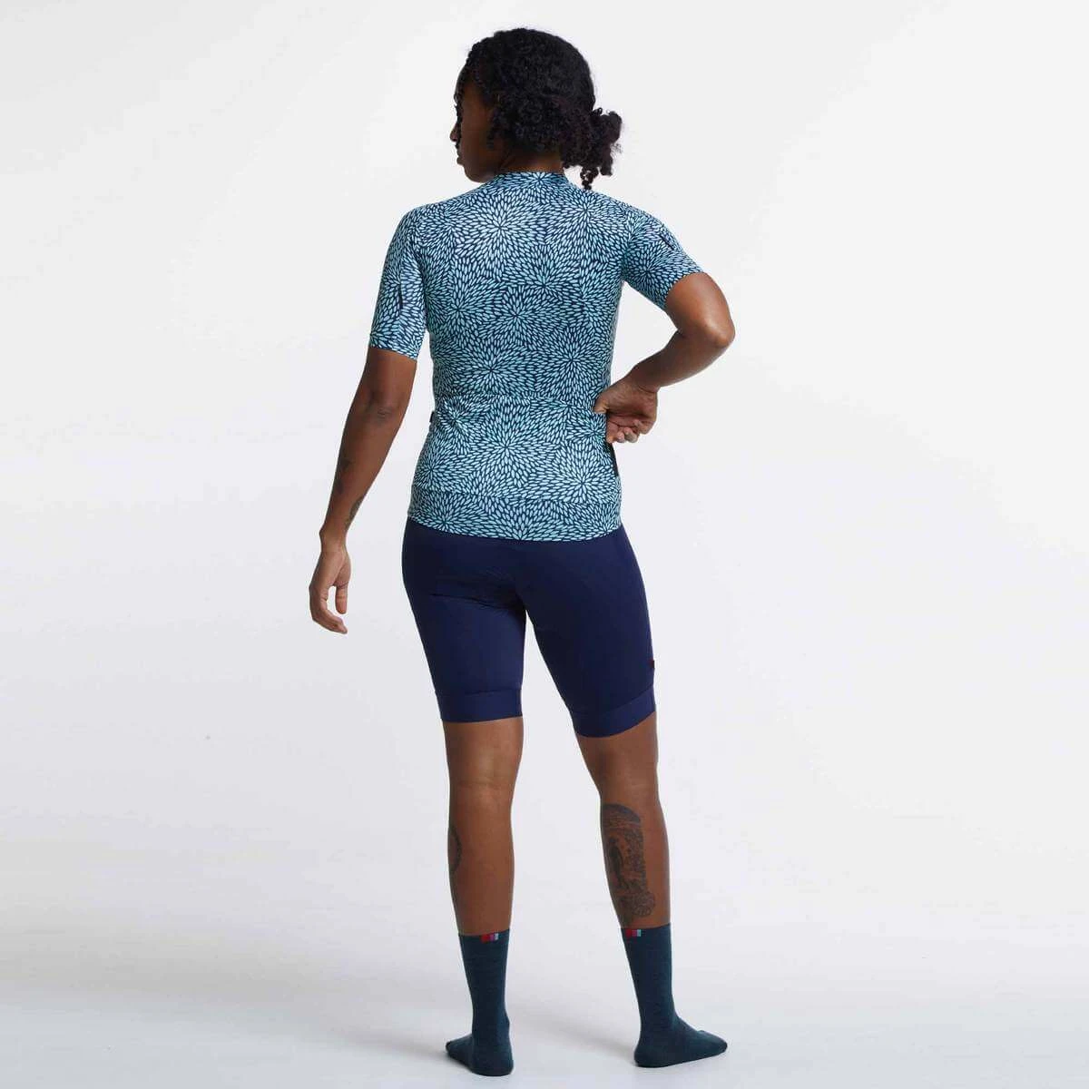 Navy Mint Flora Ultralight Women's Jersey - Image 3