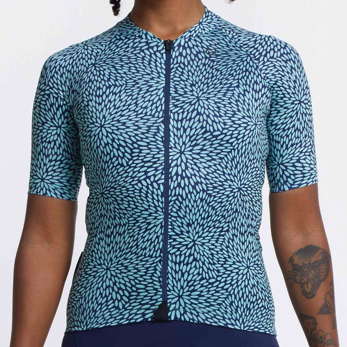 Navy Mint Flora Ultralight Women's Jersey - Image 5