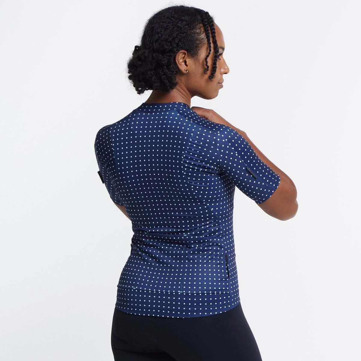 Navy Grid Dot Ultralight Women's Jersey - Image 2